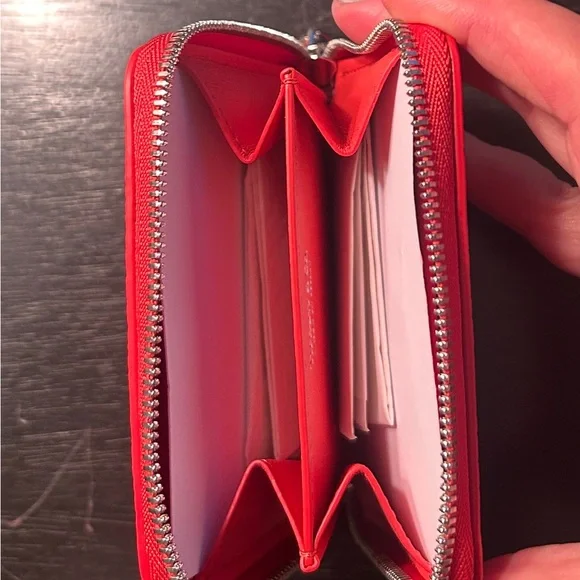 New! Tiffany & Co. “Return to Tiffany” Compact Zip Wallet - “Hibiscus” leather - Picture 8 of 14